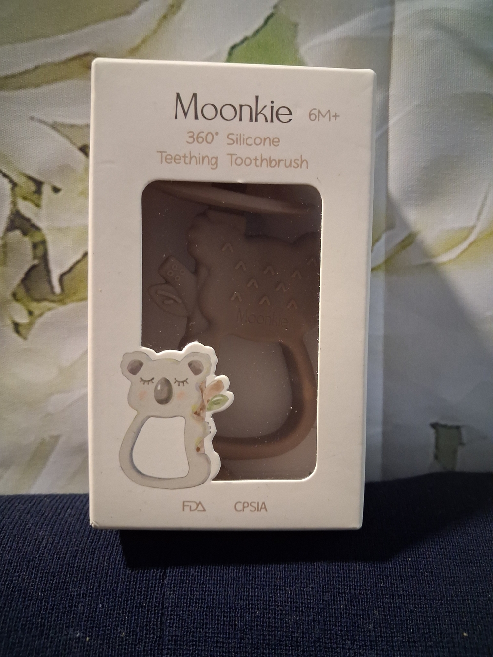 360° Silicone Teething Toothbrush - Brown